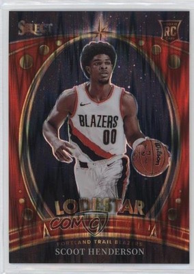 2023-24 Select Lodestars Red Flash Prizm 65/99 Scoot Henderson #1 Rookie RC 11y2