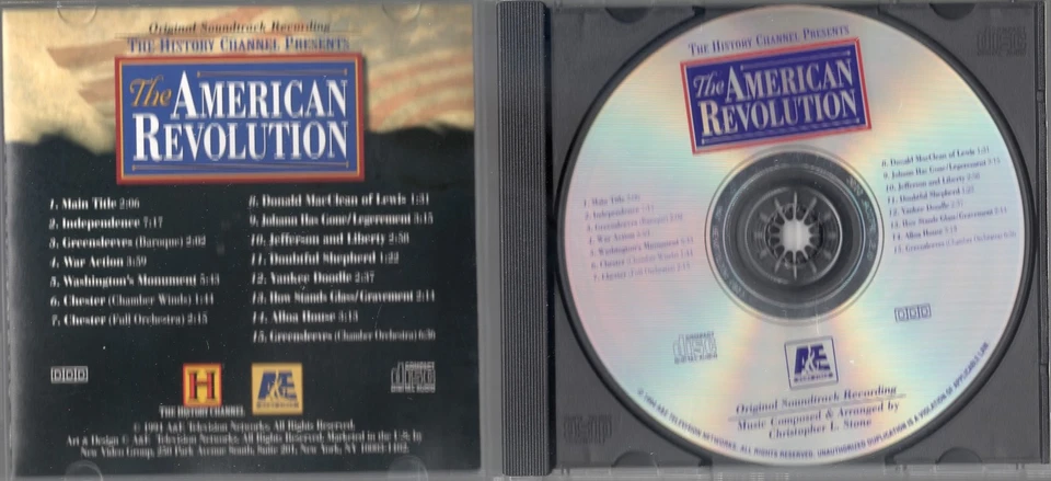 The American revolution Original Soundtrack A&E History Channel Music CD 1994 - Image 3 of 4