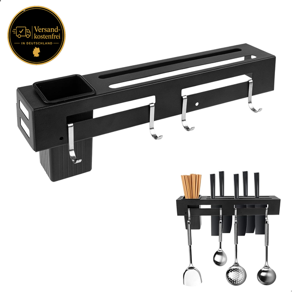 Messerblock Ohne Messer, Besteckhalter Messerhalter KüChenorganizer Multifunktio-image