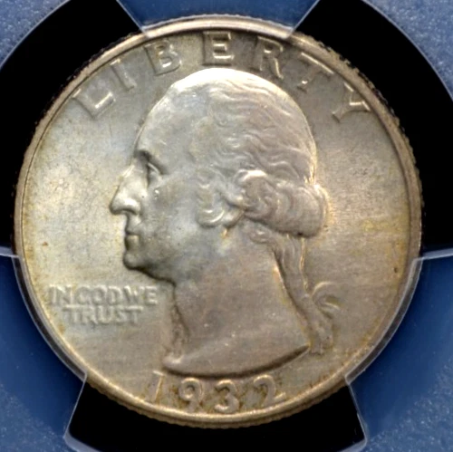 1932 WASHINGTON QUARTER PCGS MS 63 ORIGINAL AND PLEASING, THE TOUGHEST PHILLY