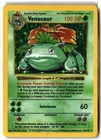 1999 Venusaur 15/102 Shadowless Holo Base Set WOTC Pokemon Clean Front/MP Back