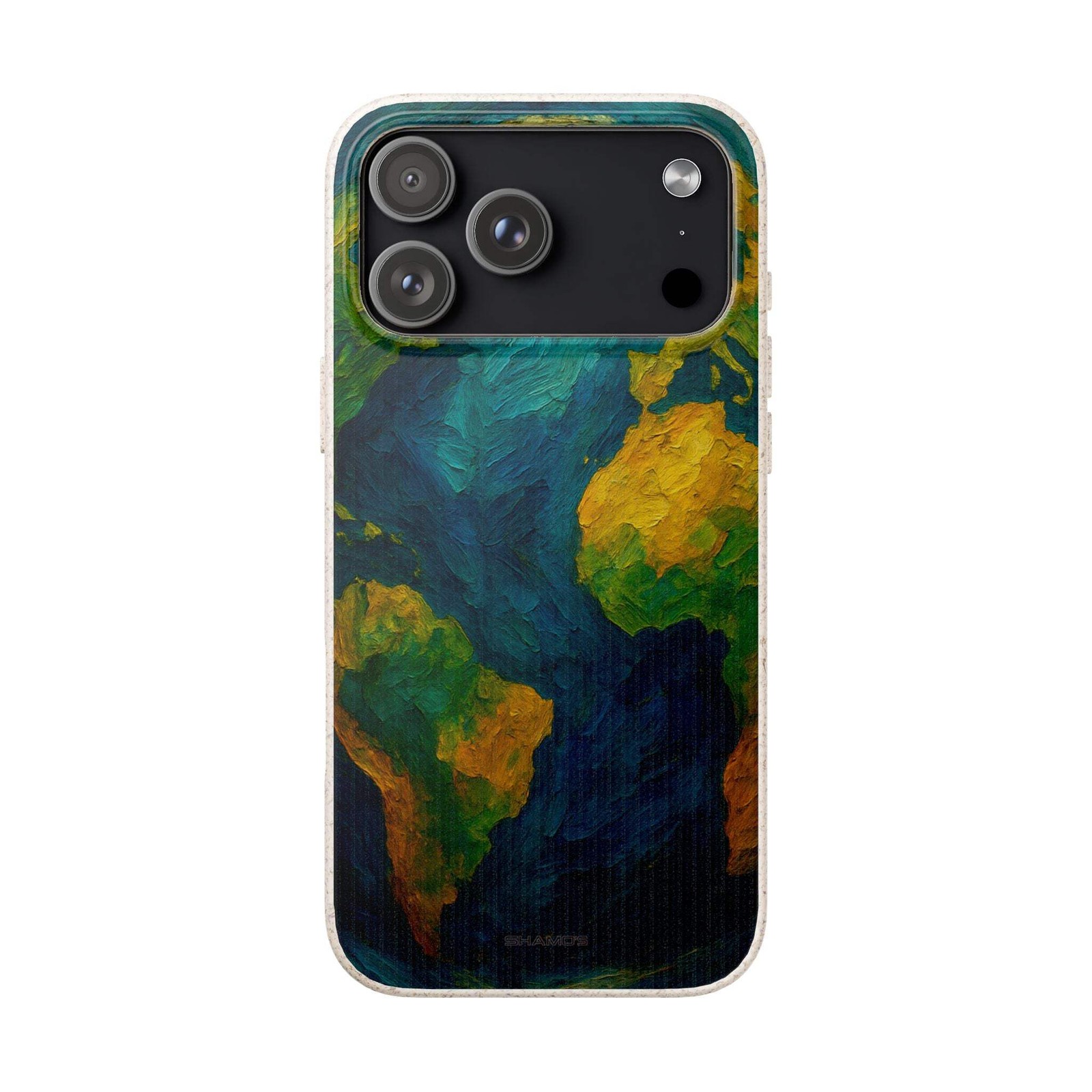 Biodegradable Phone Case — Earth Illustration Eco-Friendly Case