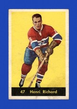 1960-61 Parkhurst Set-Break # 47 Henri Richard VG-VGEX *GMCARDS*