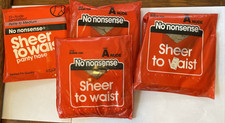 4 PAIRS No Nonsense Sheer to Waist Pantyhose SIZE A  Petite Med NUDE NEW READ