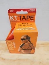KT Tape Pro Team USA Red 10" Precut Of 20 Strips Kinesiology Therapeutic Roll