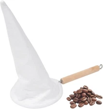 Imusa USA J100-4-50 Coffee Cloth Strainer with 1 Count (Pack of 1), White 