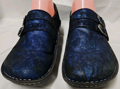 Alegria Alli Blue Twist ALL-741 Leather Slip On Shoes sz 40 Womans 9.5-10 GUC - Picture 6 of 18