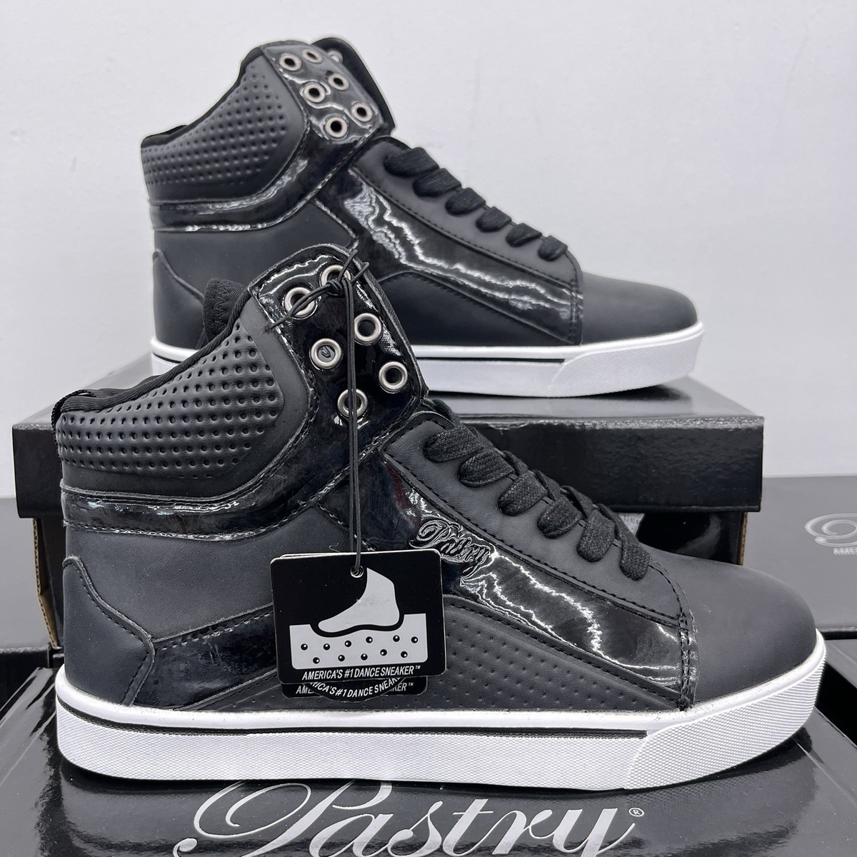 Pastry Women's Size Shoes Black White Comfort High Top Fashion