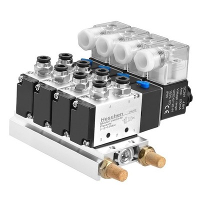 Elektrisches pneumatisches Magnetventil 4V21008 DC 24V PT1/4 5Wege 2 Position...