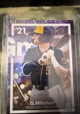 2021 Bowman Platinum - Precious Elements Garrett Mitchell #PE-21 Purple /250 (RC