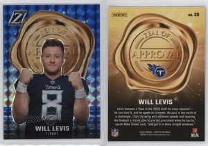 2023 Panini Zenith Zeal of Approval Blue Will Levis #25 Rookie RC
