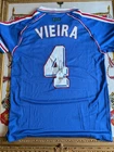Patrick Vieira Signed France 1998 World Cup Soccer Jersey #4 with Beckett COA