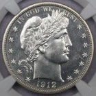 1912 50c Barber Half Dollar - NGC PF 64