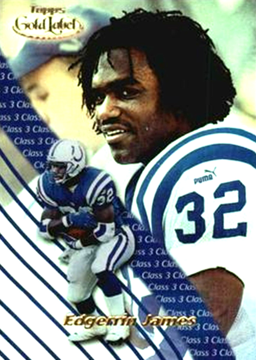 2000 Topps Gold Label CLASS 3 #5 Edgerrin James Indianapolis Colts HOF