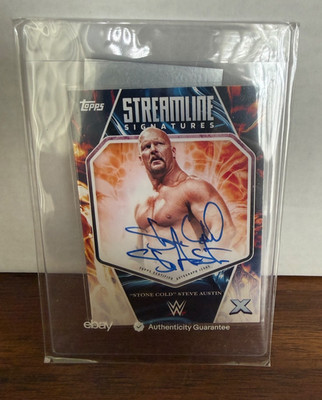 2025 Topps Exalted WWE - Streamline Signatures Steve Austin - AUTO - AUTOGRAPH