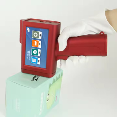 Handheld inkjet printer prints text, batch number, barcode, QR code encoding