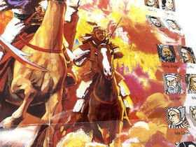 Romance of the Three Kingdoms NES Reference Map/Poster VTG Insert Koei Nintendo