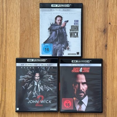   John Wick Kapitel 1 2 4 - 4K Ultra HD - Blu-Ray