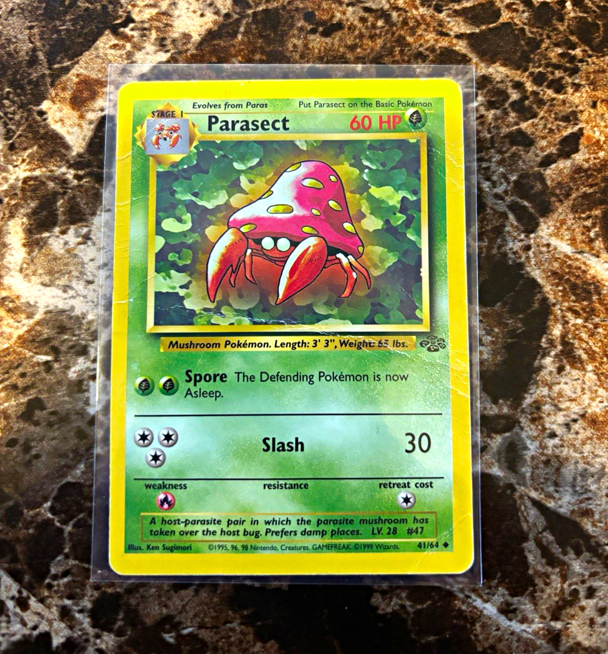 Wizards of the Coast Pokemon Jungle Parasect 41/64 Uncommon Unlimited