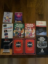 Atari Catalog Manual 2600 5200 Creative Software Parker Brothers Video Game