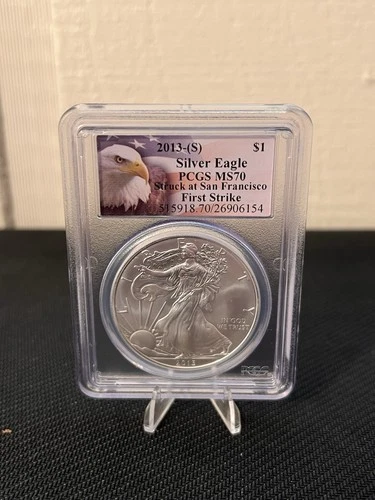 PCGS 2013-(s) American Silver Eagle $1 First Strike 1 oz. Fine Silver MS70