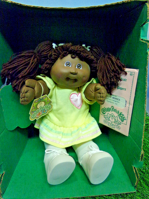 XAVIER ROBERTS CABBAGE PATCH KIDS DOLL COLECO A/A GIRL BLACK