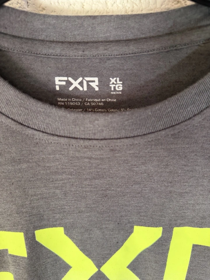 FXR Racing Charcoal Heather/Hi-Vis Helium Tech SS Jersey 232062-0665-10 - Image 2 of 4