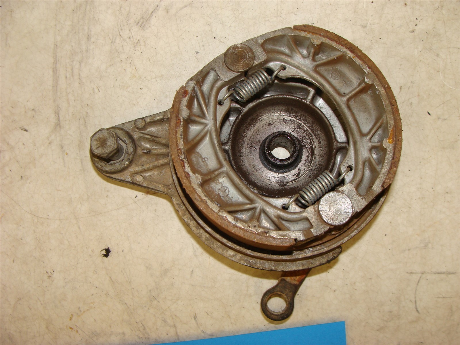 1964 HONDA TRAIL 90 CT200 OEM rear back brake drum hub panel plate arm shoes