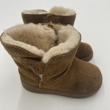 UGG Australia KEELAN Toddler Size 04/05 Brown Sheepskin Lined Boots