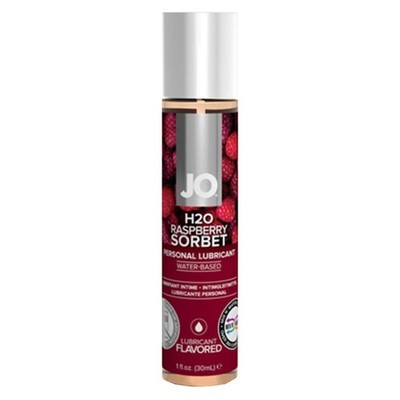 System JO H2O Raspberry Sorbet Gleitgel Himbeere Geschmack, zuckerfrei 30ml
