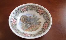QUEENS MYOTT FACTORY THANKSGIVING CEREAL OR SALAD BOWL 6 1/2"