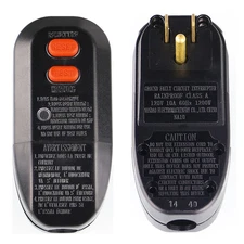 GFCI Replacement Plug Assembly, Safety, RCD Protection, Manual Reset 15 Amp