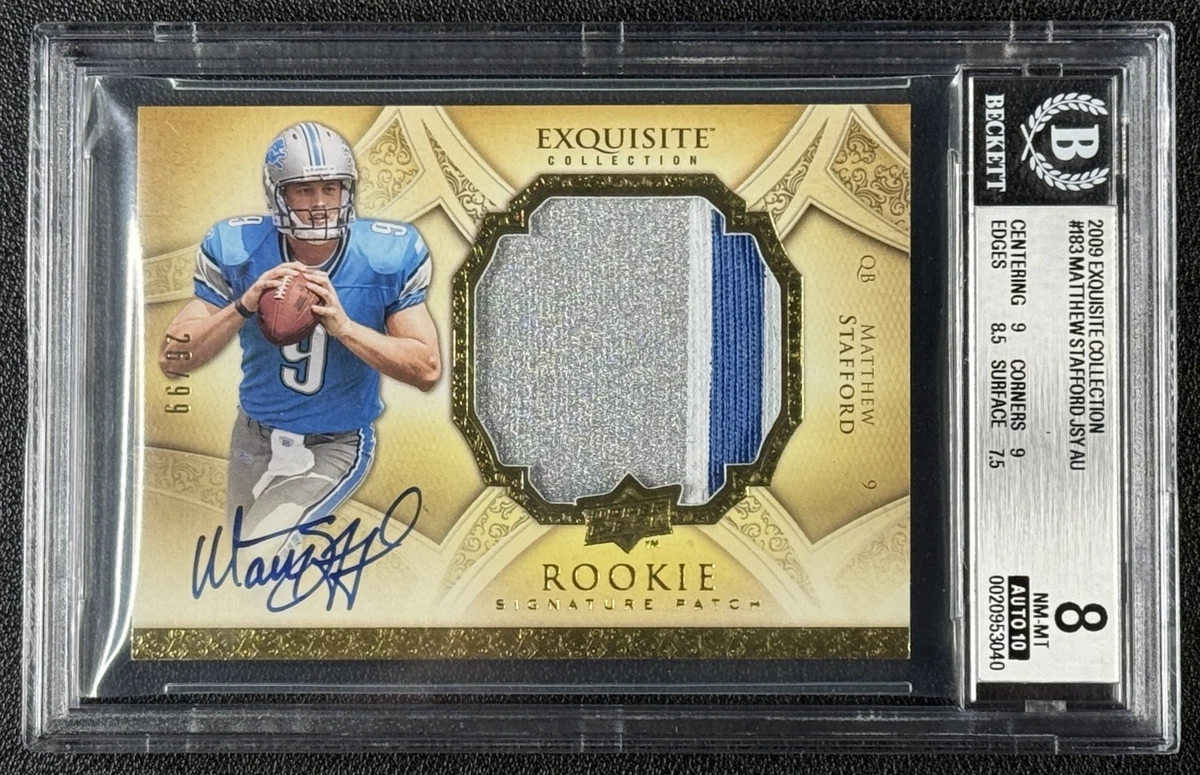 Matthew Stafford Memorabilia Football Sports Trading Cards