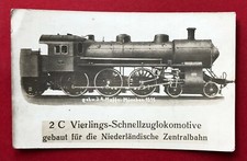 Eisenbahn AK Dampflok um 1930 2C Vierlings Schnellzuglokomotive Niederl. ( 87258