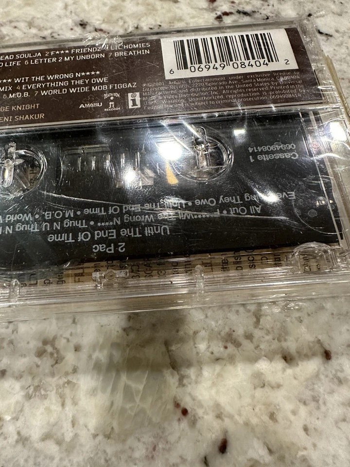 NEW 😎 2Pac Tupac Until The End Of Time Cassette Tape 1 2001 Rap Hip Hop rare - Image 3 of 4