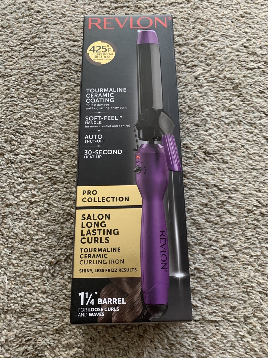 Revlon Pro Salon Soft Feel Hair Curling Iron Purple 425° Heat