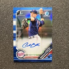 2019 Bowman Chrome ANDREW BECHTOLD #CPA-ABE Rookie AUTO 142/150 BLUE REFRACTOR 