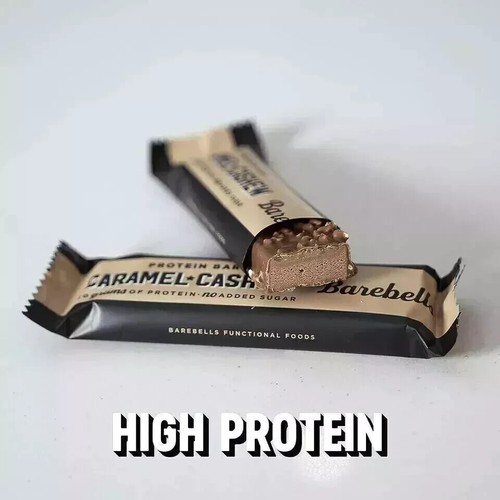 Pack Of 2 x 55g New Barebells Caramel + Cashew Protein Bar Free Shipping World - Picture 5 of 6