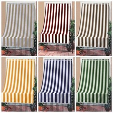 Tende da Sole a Righe Larghe con Anelli Esterno in Tessuto Resistente con Ganci