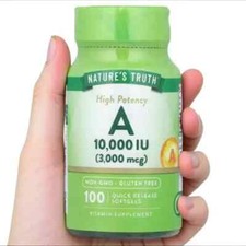 2 x Nature's Truth,Vitamin A,High Potency,3,000 mcg (10,000 IU),100 Quick Releas