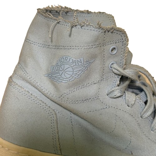 Nike Air Jordan 1 High Decon Men’s Blue Canvas Casual Sneakers Shoes Size 10.5 - Picture 3 of 7