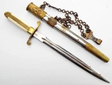 ANTIQUE POST WWII COLD WAR ERA BULGARIAN ARMY OFFICER PARADE DAGGER DIRK KNIFE