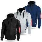 PRETORIAN Sweatshirt Mens Hoodie Bluza Pit Bull Black MA-1 Alpha Flight AIR