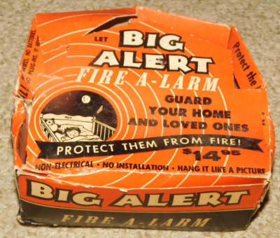 Vintage NEW OLD STOCK BIG ALERT FIRE A LARM School Bell METAL BELL