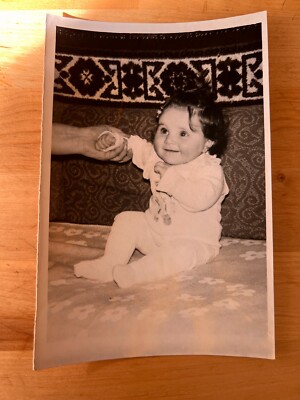 1960s Girl Child Carpet on the wall Vintage photo Soviet photo