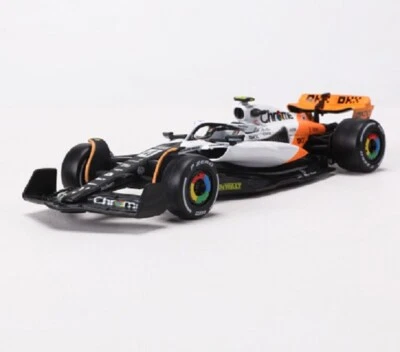 Bburago 1:43 2023 F1 Monaco GP McLaren MCL60 #4 Lando Norris Model Car