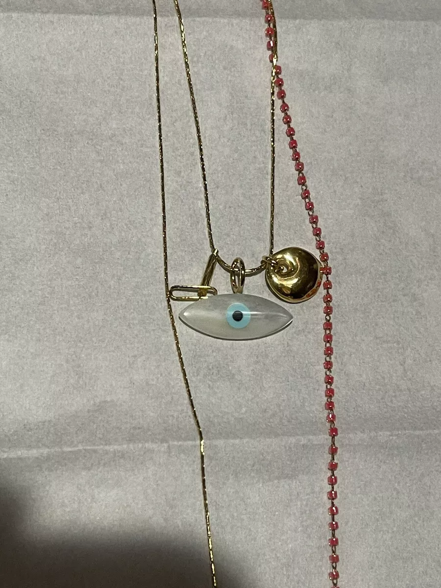 Anthropologie evil eye necklace deals