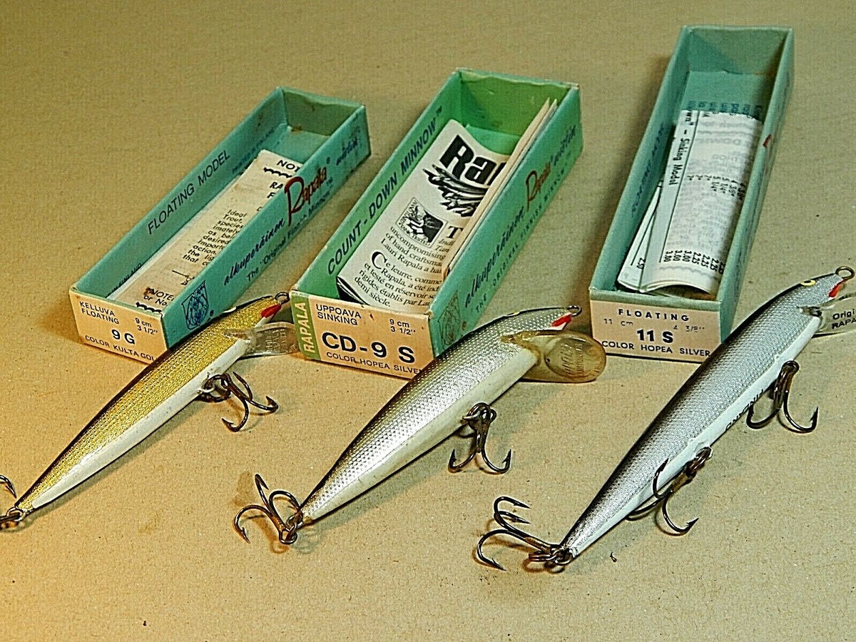 Leurre Vintage Rapala COUNTDOWN CD-9 G Kulta Gold - Boîte