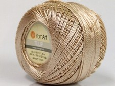 Beige YarnArt Tulip Size 10 Microfiber Thread 17305 50g 273y Crochet
