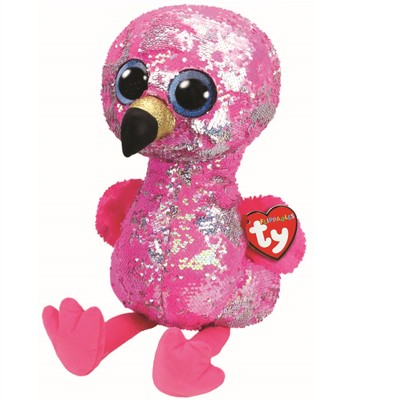Beanies Ty Beanie Babies Flippables Large Pinky The Flamingo Kirbystudios Com